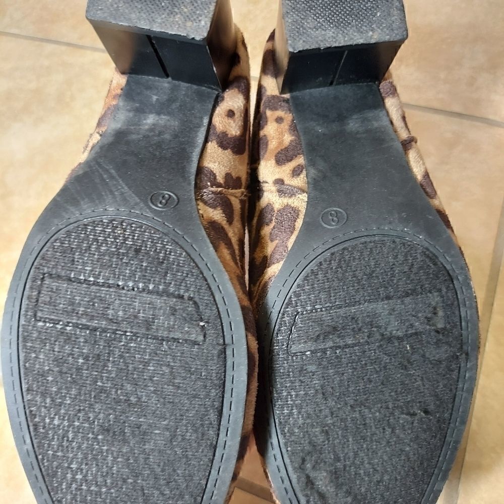 Animal Print Faux Suede Boots - Picture 6 of 6